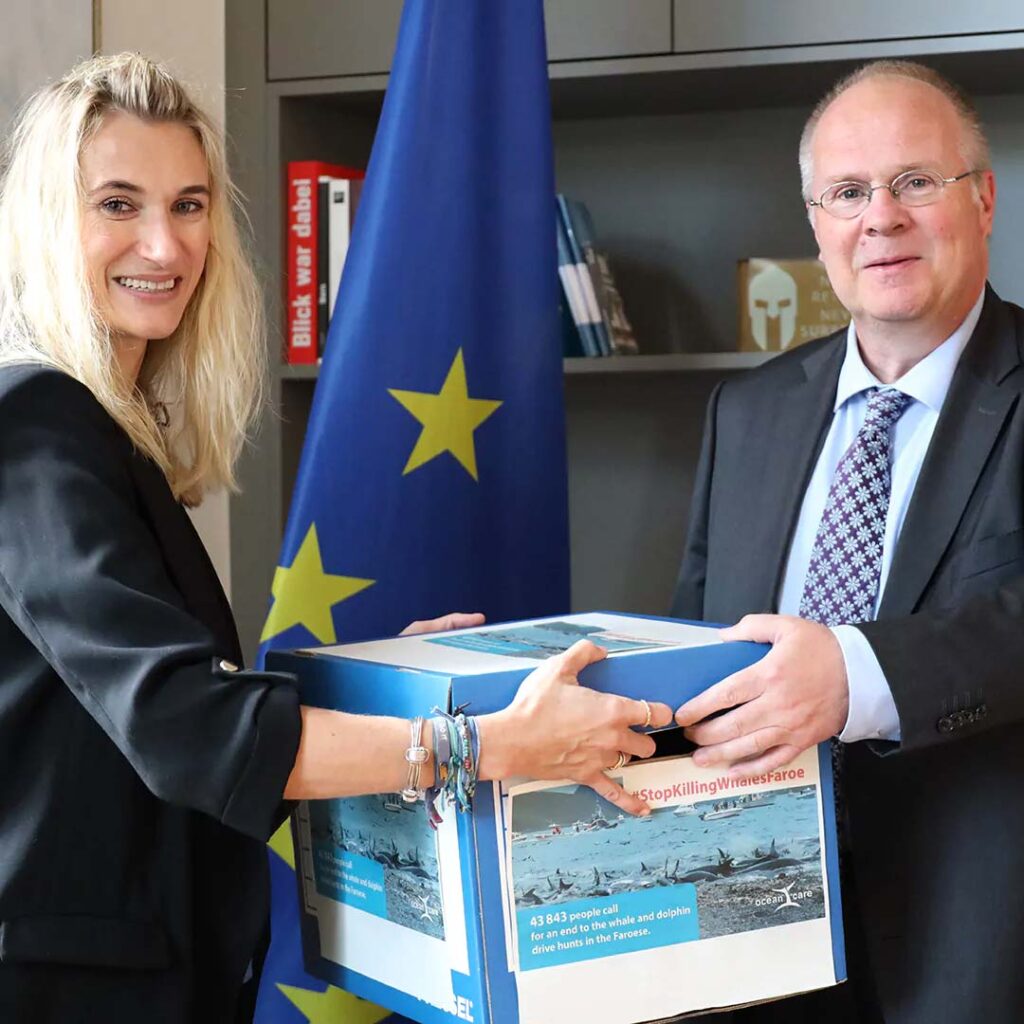 Petition Färöer Grindwal-Jagd Fabienne McLellan an EU-Vertretung